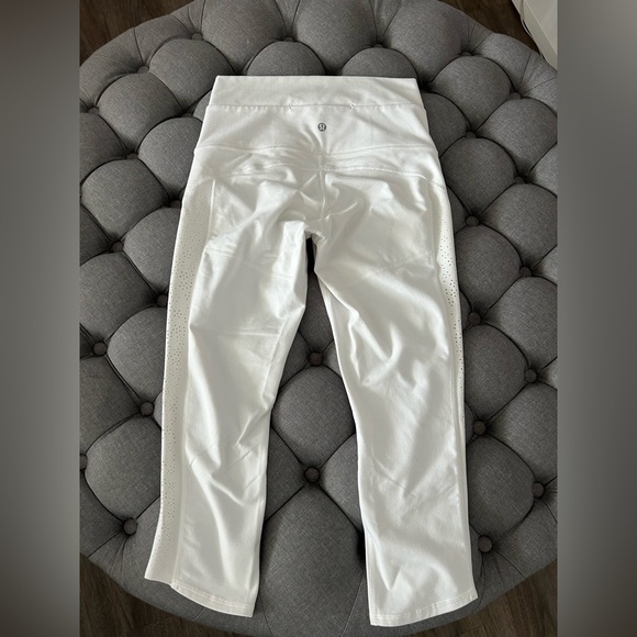 Lululemon white double-layer 3/4 leggings - Picture 8 of 12